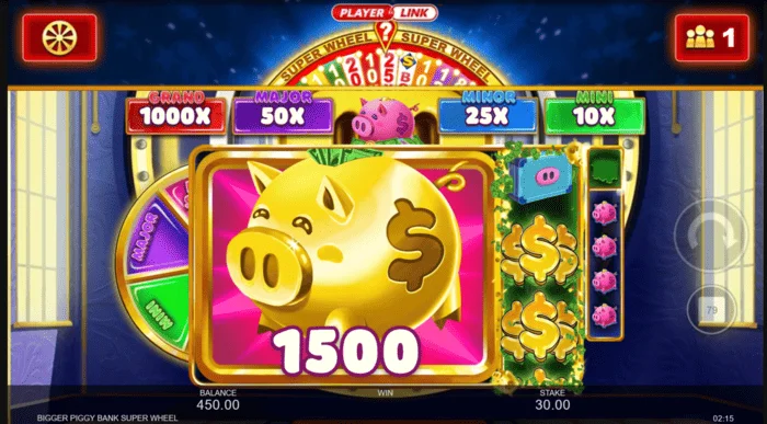 Bigger Piggy Bank Super Wheel बड़ी जीत