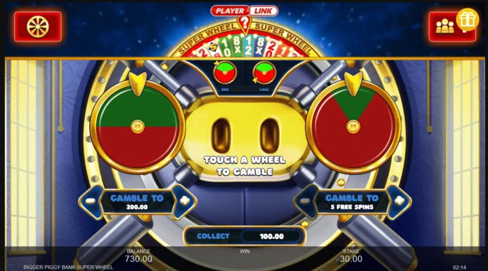 Bigger Piggy Bank Super Wheel मिनी गेम